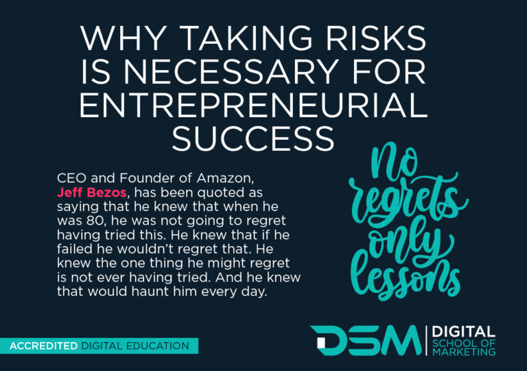 Why Taking Risks Is Necessary For Entrepreneurial Success Banner