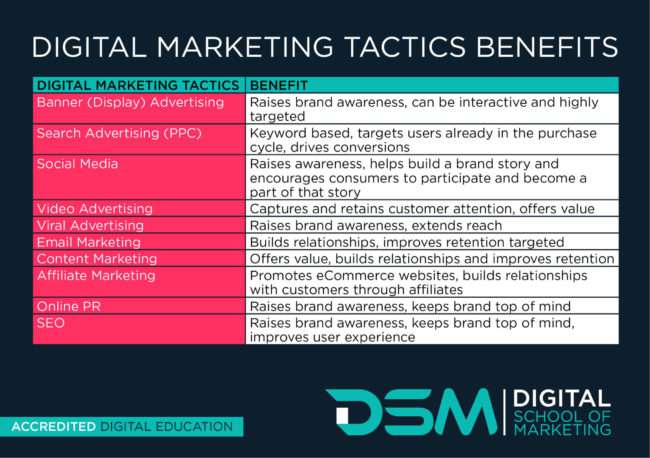 DSM Digital school of marketing - basics of digital marketing